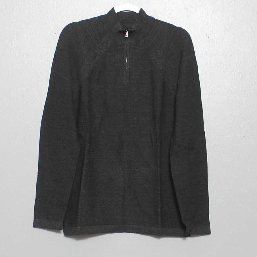 Flag and anthem nwot dark grey 1/4 zip sweater